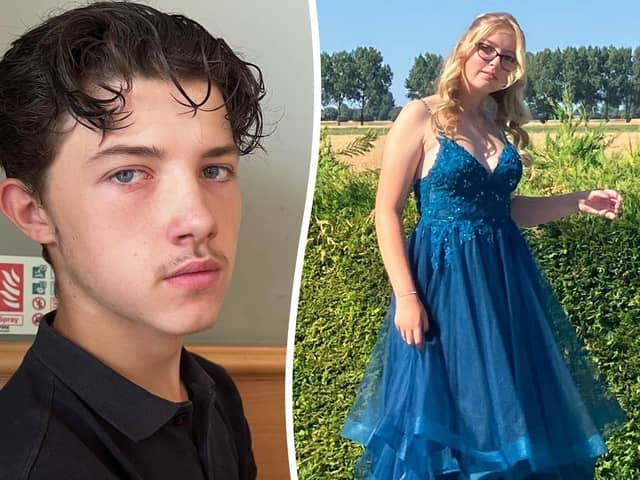 Declan Berry, 18, and Eden Bunn, 16