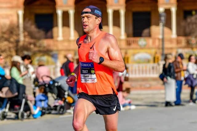 Local triathlon star Paul Lunn