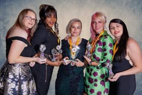 Peterborough Royals award winners, left to right, Hannah Joyce, Souzette Mutombo, Jade Heales, Tanya Dales, Layla Blake. Photo: Mick Sutterby.