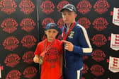 Patrick Connors (right) and Dan Connors after the Box Cup successes in Ilfracombe.