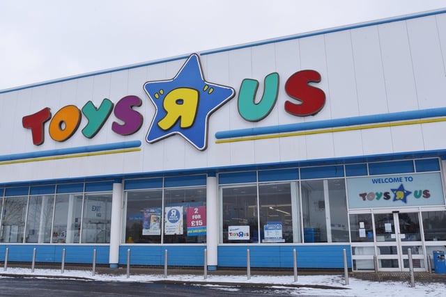 The Toys R Us store in Bourges Boulevard, Peterborough, which closed in 2018. The building was destroyed by fire a year later.
