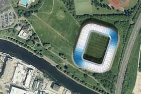 Previous renderings of what a new stadium could look like.