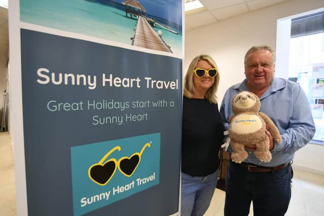 Sunny Heart Travel founders Steve Bentzen and Gemma Sharman.