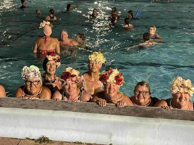 The ladies aim to promote the health benefits of swimming at the Lido.