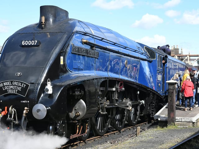 The Sir Nigel Gresley locomotive is at Nene Valley Railway for the Easter weekend and beyond.