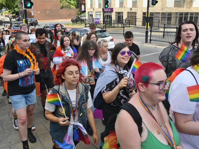 A parade was first held through the city centre.