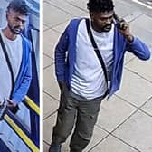 The images of the man police want to speak to in connection with a sexual assault