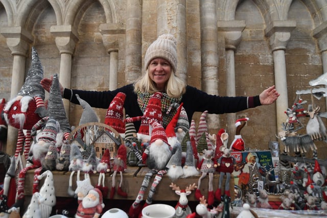 Donna Howitt with her Chimes of Deeping gifts
