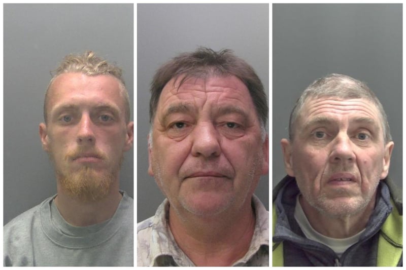 Some of the crooks who have been given jail sentences this month
