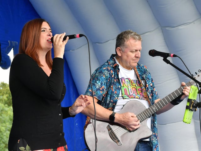 Eye2Eye band performing at the event.