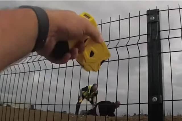 Police make an arrest following the break in