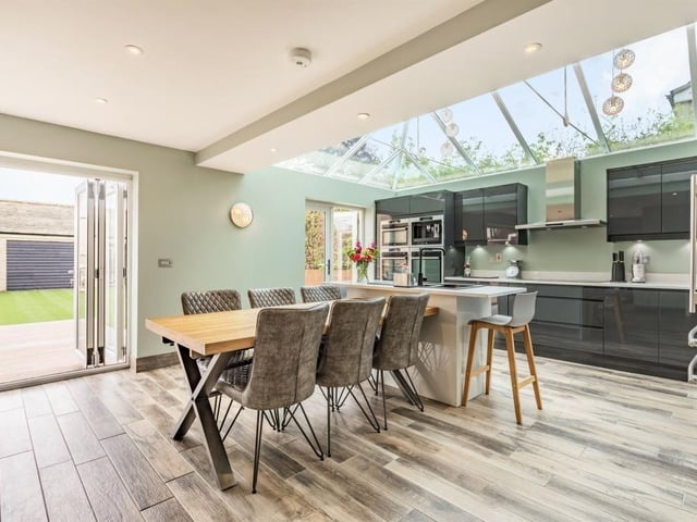 The five-bedroomed detached in Maxey.