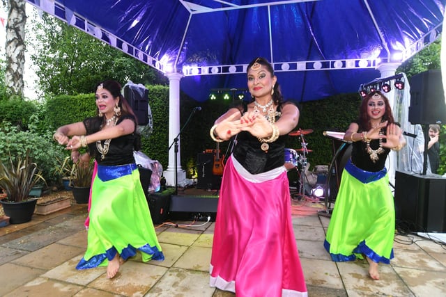 Bollywood dancers performed for guests.