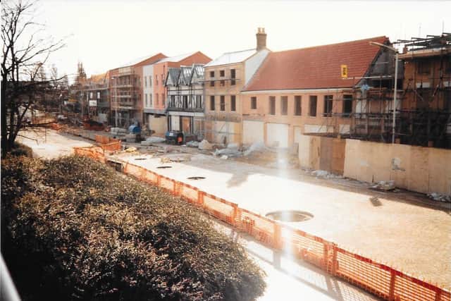 The restoration of Bridge Street / Rivergate from a different angle