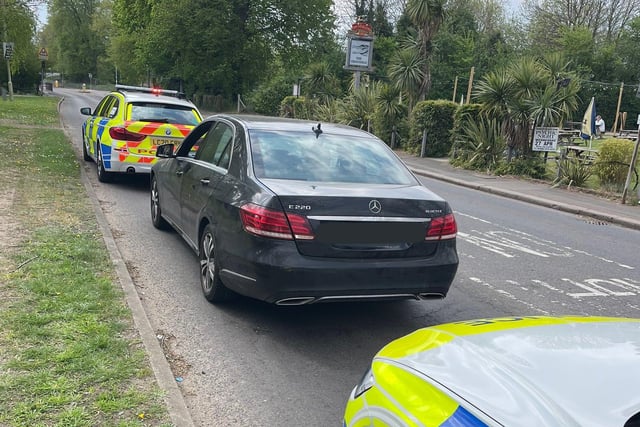 This vehicle was fraudulently purchased by the driver - who had never made a payment. Vehicle reported as stolen, and stopped and seized by officers.