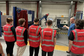 Students visiting Stainless Metalcraft during National Manufacturing Day