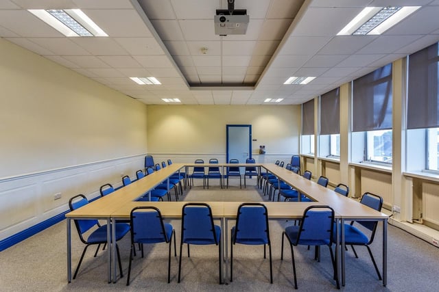 A conference room at the Guild House in Oundle Road, Peterborough, which has just gone on the market.