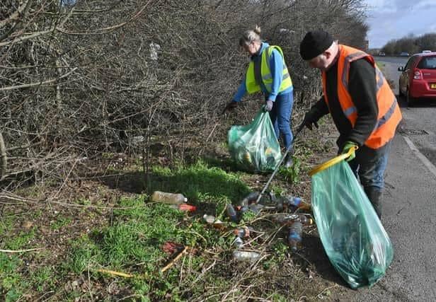 Mark Fishpool and his team of volunteers have been clearing long stretches of the A47 tis year