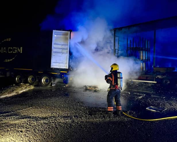 Emergency services at the scene
