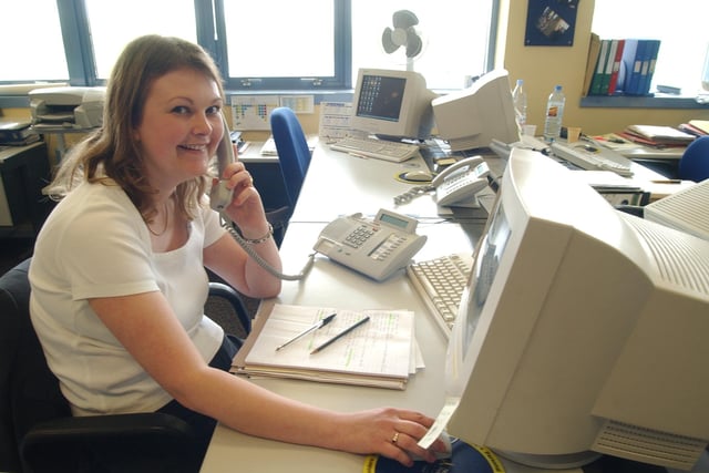 Employee Rachel Dickinson at the former Norwich and Peterborough Building Society, in Peterborough.