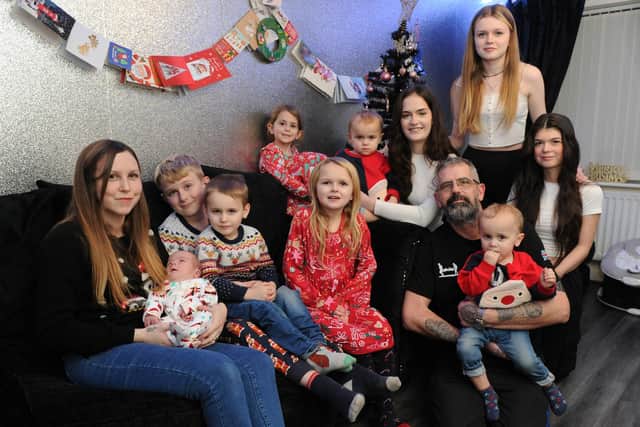 Tamsin, husband Michael and their nine children welcomed their early Christmas present, baby Honour, on December 5.