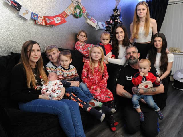 Tamsin, husband Michael and their nine children welcomed their early Christmas present, baby Honour, on December 5.