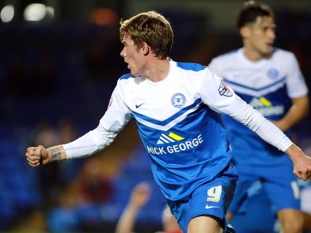 First Posh goal aged 19 years 09 months 29 days v Leyton Orient, September 2, 2014 (pictured). Posh splashed out £500k to bring this teenager from Hartlepool and he scored on his Posh debut, a late strike in a 3-2 EFL Trophy defeat at home to Orient. It was six months before he would score again in a 2-0 win at Doncaster after it had been esatblished he was horribly overpriced. It took Posh three years to offload him to Forest Green after loan spells at Bradford City, Hartlepool and Bristol Rovers. Now at South Shields of the National League North after stints at Barrow, Hartlepool (again) and York.