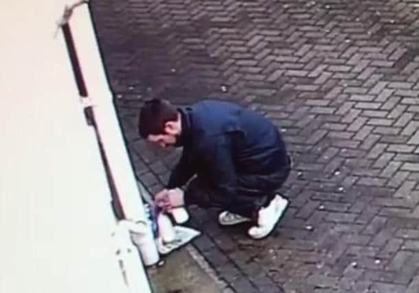 Milk theft CCTV