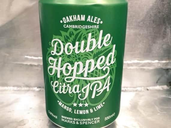 The new Double Hopped in a can for sale in M&S stores.