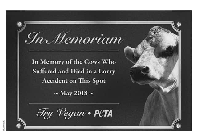 An artists impression of how the PETA memorial would look. Photo: PETA