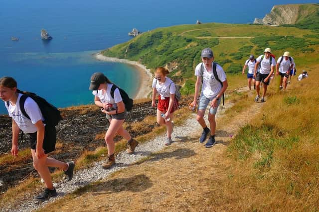 Children on the trek
