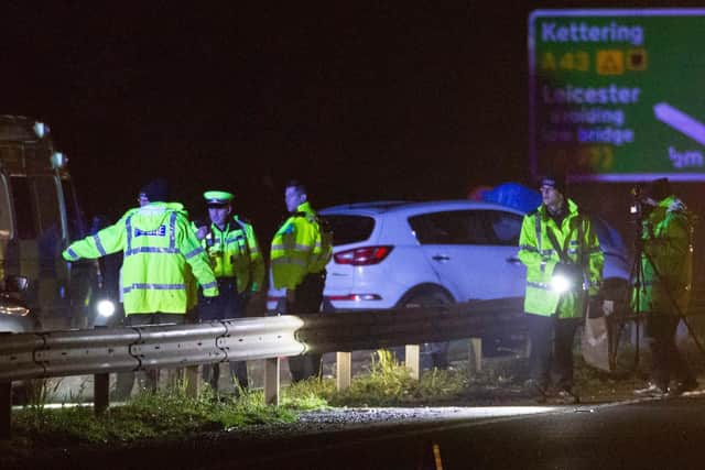 The scene of the crash on the A1 at Stamford. Photo: Terry Harris