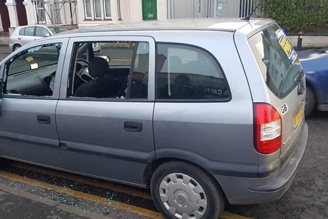 Provisional licence holder driving without supervision..driver reported and vehicle seized. Driver then got upset and kicked the windows through on his car. Hes walked off with his tail between his legs AFTER being made to pick up all the glass.