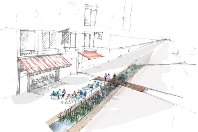 A planned water feature for North Westgate.