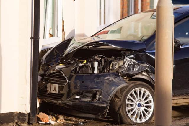 The scene of the crash in Whittlesey. Photo: Terry Harris