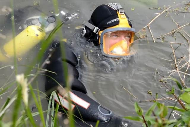 A police diver