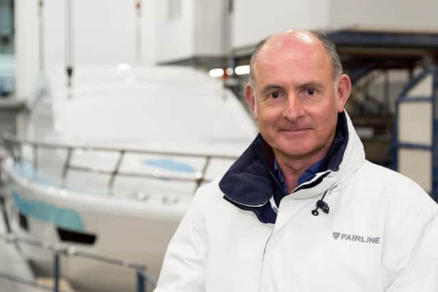Russell Currie, managing director of Fairline Yachts.