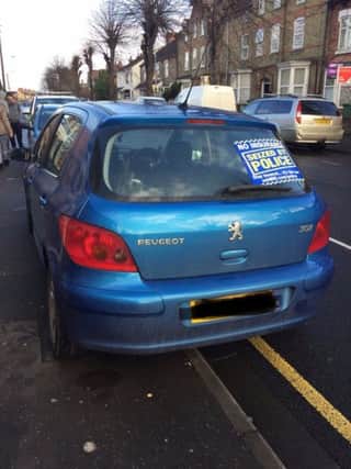 One of the cars seized by police in Peterborough this week. Photo: @roadpoliceBCH