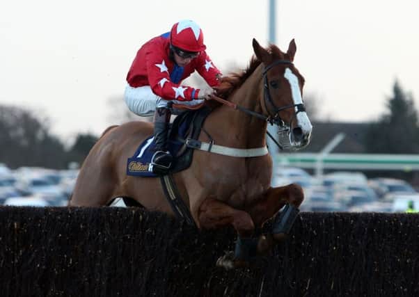 Sire De Grugy, the 2014 Cheltenham Festival Queen Mother Champion Chase winner, should be running at Huntingdon on Sunday.