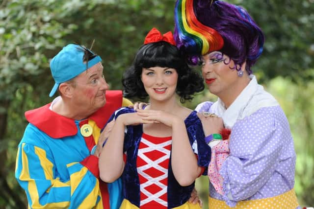 Kevin Kennedy, Victoria Jane and Zach Vanderfelt who are appearing in Snow White at The Cresset EMN-170926-100322001