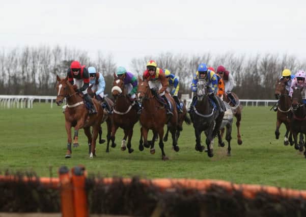Horse racing at Huntingdon.