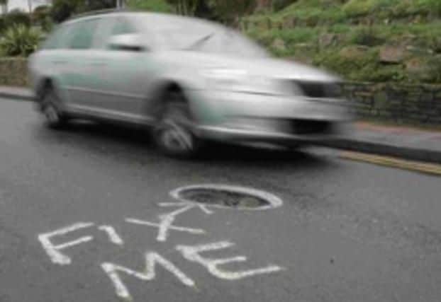 In Swanage, potholes were circled with FIX ME written next to them on a particularly bad stretch of road. The culprit remains anonymous and the county council explained that the potholes had been identified for repair. (Photo credit  Bournemouth Echo)