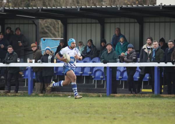 Semisi Sitanislei Tei races in for a try for the Lions against Bournville. Picture: Mick Sutterby