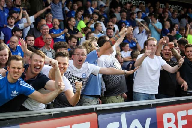 Posh fans hear about the Christmas offer.