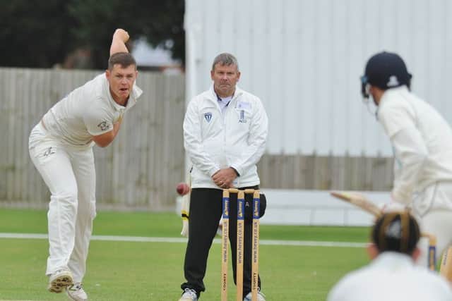 Joe Dawborn in action for Peterborough Town.