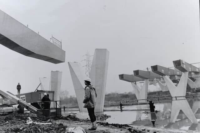 Part of Fletton Parkway under construction?