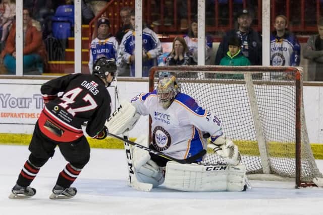 Phantoms netminder Euan King was knocked out in Sheffield.
