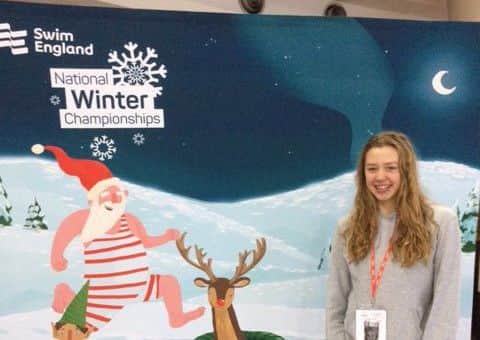 Deepings  Clubs butterfly starlet Isabel Spinley is ready to go at the Winter Nationals.