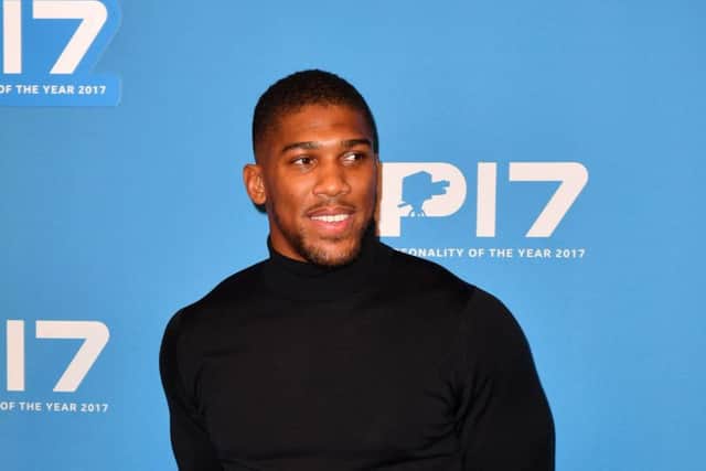 The real Sports Personality of 2017, Anthony Joshua.