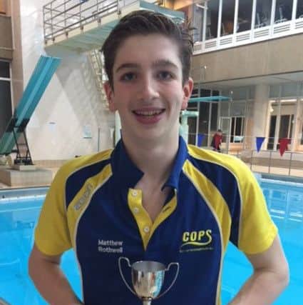 Matthew Rothwell won the Top Boy trophy at the COPS Winter Open.